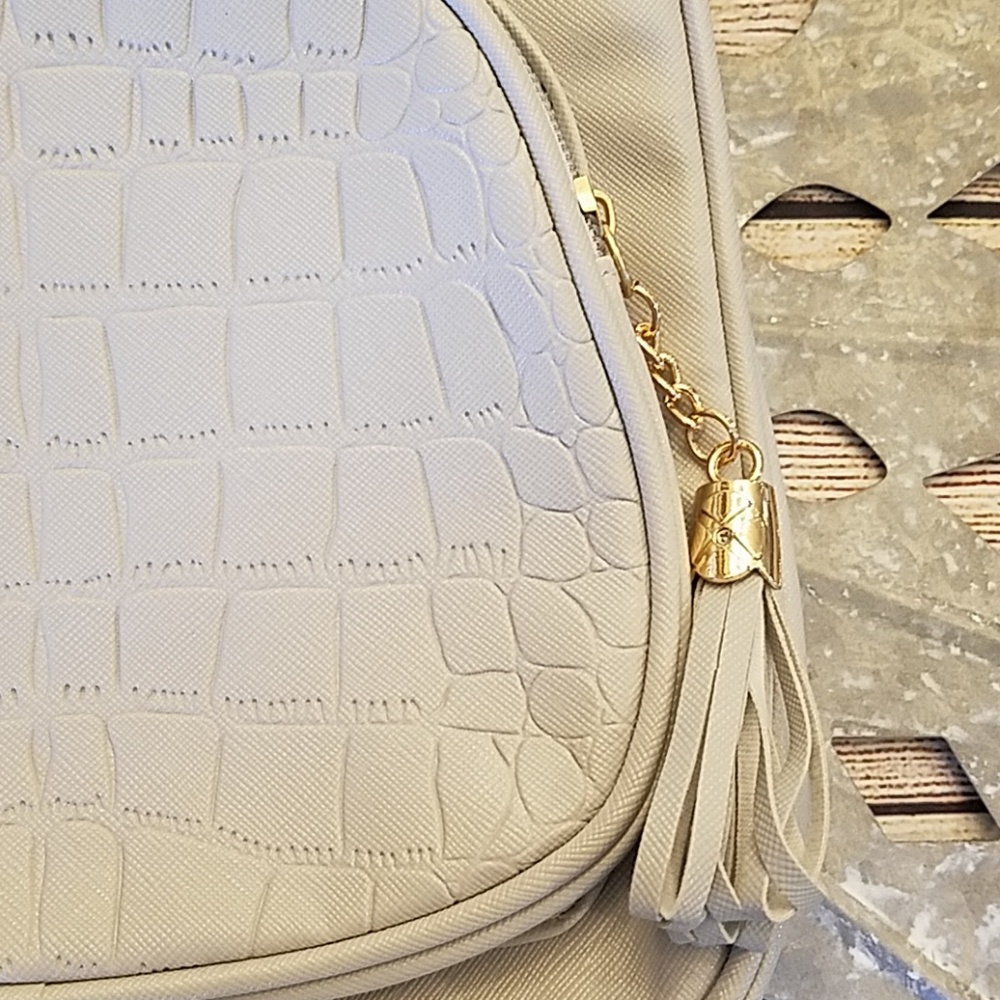Brand New Light Grey Mini Backpack Purse - Picture 4 of 7